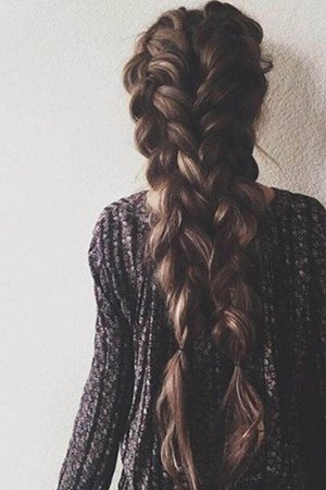 loose double french braid