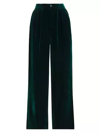 Shop Cami NYC Rylie Velvet Wide-Leg Pants | Saks Fifth Avenue