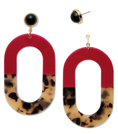 PremierDesigns - Red and Leopard earrings