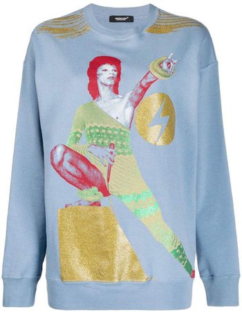 graphic Bowie print sweatshirt