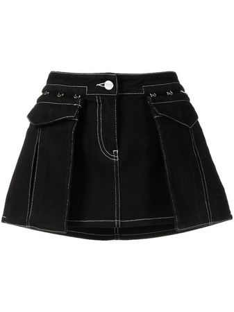 black kpop skirt