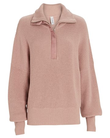 Varley Axel Half-Zip Cotton Sweater | INTERMIX®