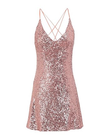 TOPSHOP SEQUIN STRAPY SLIP - Sequin Dress - Women TOPSHOP Sequin Dresses online on YOOX United States - 15091736SF