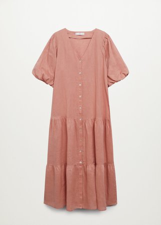100% linen dress - Woman | Mango Slovakia