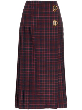 Burberry Arroux check print pleated wool skirt £890 - Shop SS19 Online - Fast Delivery, Free Returns