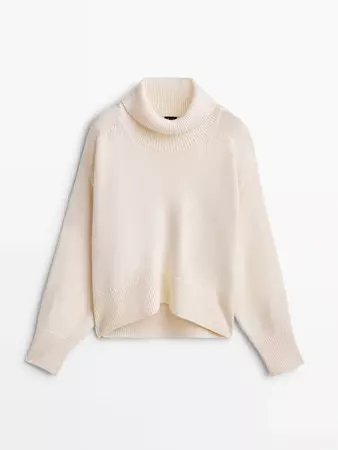 Turtleneck cape sweater - Massimo Dutti USA