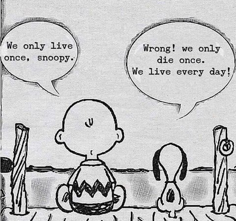 Charlie Brown- MadeMeSmile - “We only live once”
