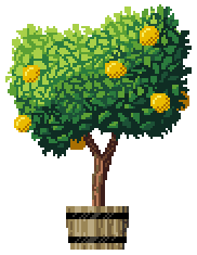 [Free to use] Pixel lemon tree by tinybeads on DeviantArt