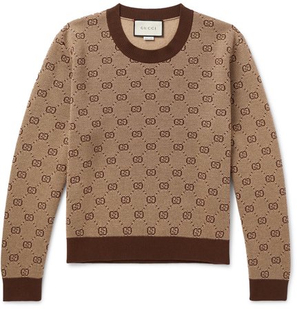 tan Gucci sweater