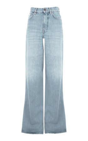 Paneled Rigid High-Rise Wide-Leg Jeans By Chloé | Moda Operandi