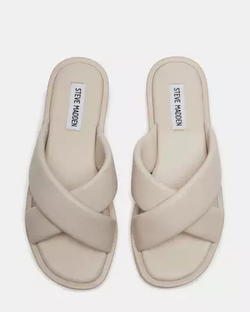 KLARKE Bone Leather Slide Sandal | Women's Sandals – Steve Madden