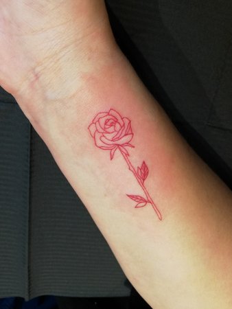 simple red rose tattoo - Google Search