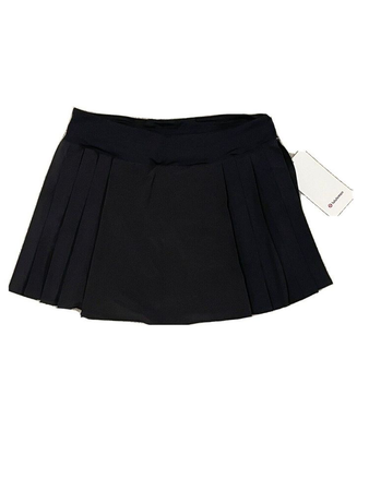 black lulu lemon mini skirt