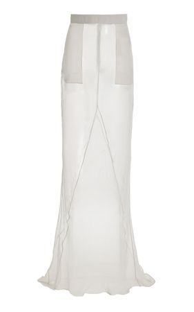 Sheer Silk Chiffon Maxi Skirt By Burc Akyol | Moda Operandi