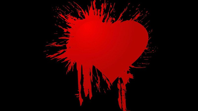 Bloody Broken Heart (Gothic Wallpaper)