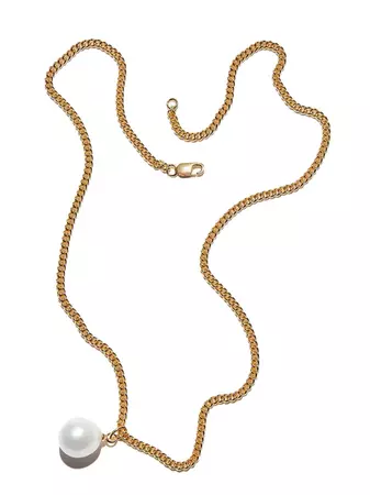 Otiumberg Pearl Pendant Chain Necklace - Farfetch