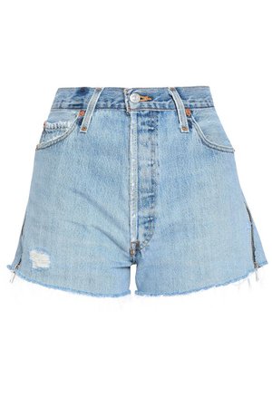 Distressed denim shorts | RE/DONE by LEVI'S | Sale up to 70% off | THE OUTNET