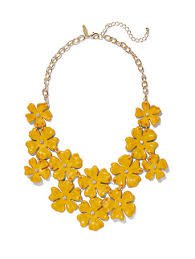 yellow flower necklace - Google Search
