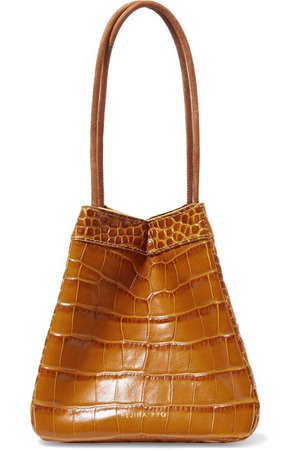 REJINA PYO | Rita croc-effect leather bucket bag | NET-A-PORTER.COM