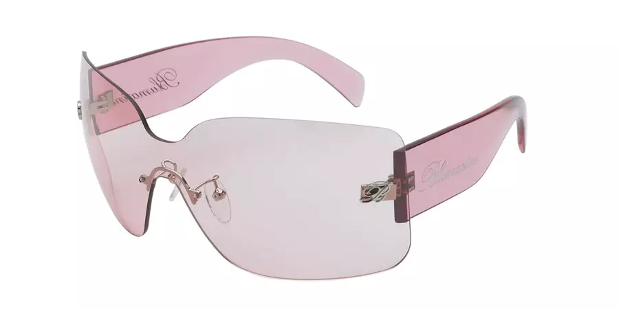Blumarine SBM799 0W11 Sunglasses in Glossy Transparent Pink | SmartBuyGlasses USA