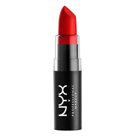 Amazon.com : NYX PROFESSIONAL MAKEUP Matte Lipstick - Perfect Red (Bright Blue-Toned Red) : Nyx Matte Lipstick Pure Red : Beauty & Personal Care