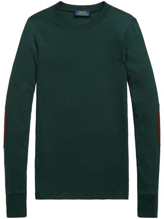 Polo Ralph Lauren elbow-patch crew-neck Sweatshirt - Farfetch
