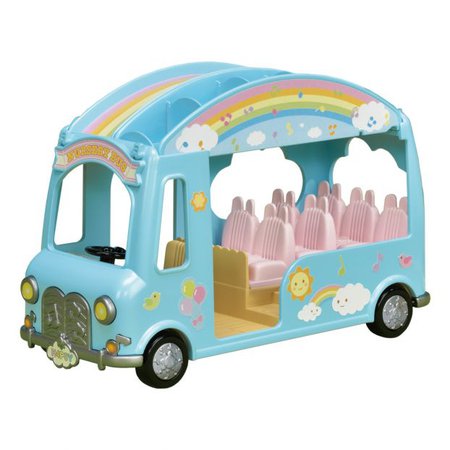 Rainbow Bus Toy Sylvanian Toys and Hobbies Children