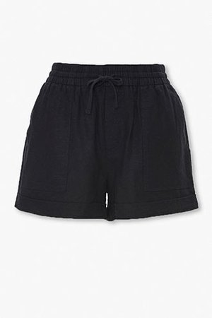 Linen-Blend Drawstring Shorts | Forever 21