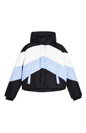 Topshop Colorblock Puffer Jacket | Nordstrom