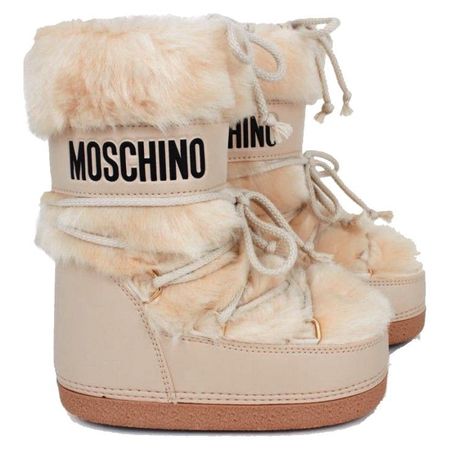 Moschino fur boots