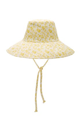 Holiday Floral Cotton Canvas Bucket Hat By Lack Of Color | Moda Operandi