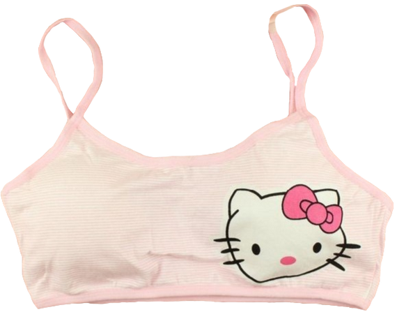 light pink hello kitty bra