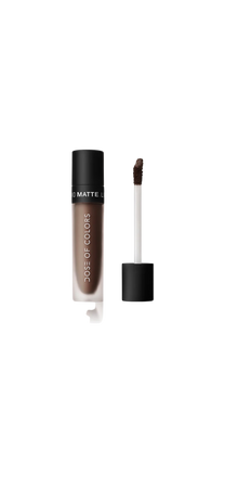 doses of color brown matte lipstick