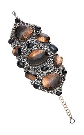 M'O Exclusive: Black Diamond And Sapphire Bracelet by Ofira | Moda Operandi