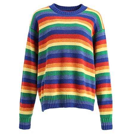 RAINBOW KNITTED SWEATER – Boogzel Apparel