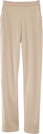 UltraSofts Flat-Front Pants - Easy Pull-On with Slimming Front, Back Elastic, Slant Pockets & UV Protection at Amazon Women’s Clothing store