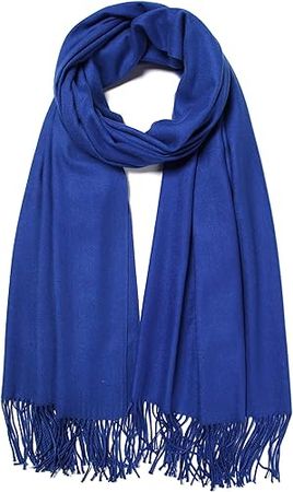 Achillea Large Soft Silky Pashmina Shawl Wrap Scarf in Solid
