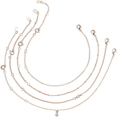 Set of 4 Chain Bracelets