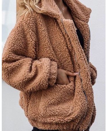 Carmel fluffy. jacket