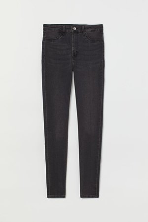 Super Skinny High Jeans - Gray-black - Ladies | H&M US