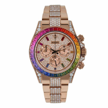 Rolex Cosmograph Daytona Diamond Rainbow Rose Gold 40mm Watch 116595RBOW for sale online | eBay