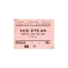 Bob Dylan ticket