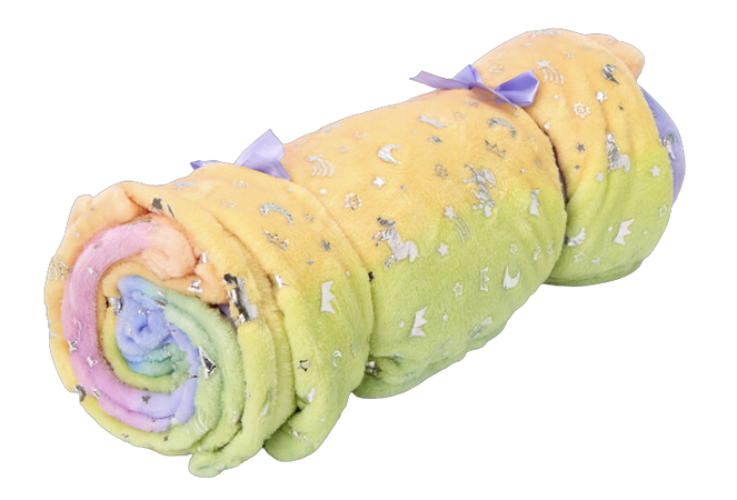 Rainbow Unicorn Ombre Blanket