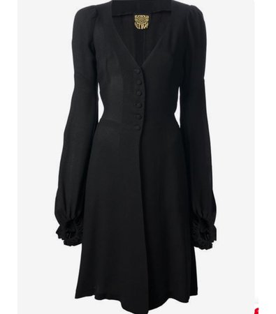 70s Black Dress