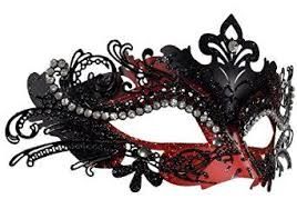 red and black masquerade mask - Google Search