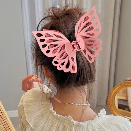 Women Extra Large Hair Clips Hollow Butterfly Hairpin Acrylic Bath Barrettes | eBay