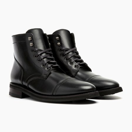 Men's Black Captain Lace-Up Boot - Thursday Boot Company