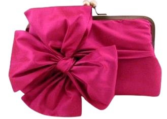 hot pink clutch with bow
