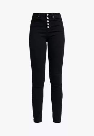 Missguided SINNER BUTTON FLY - Jeans Skinny Fit - black - Zalando.co.uk