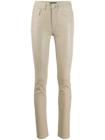 Joseph Stretch Leather Trousers